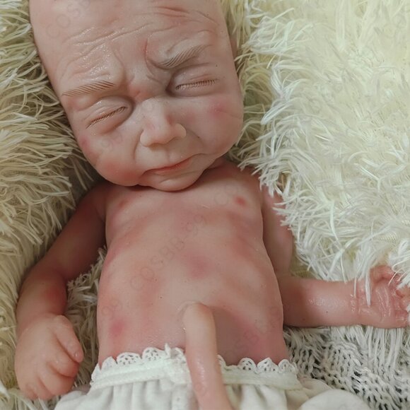 40cm Sleeping Preemie 3.63lbs Newborn Boy Platinum Silicone Reborn Baby Dolls US - Picture 5 of 12